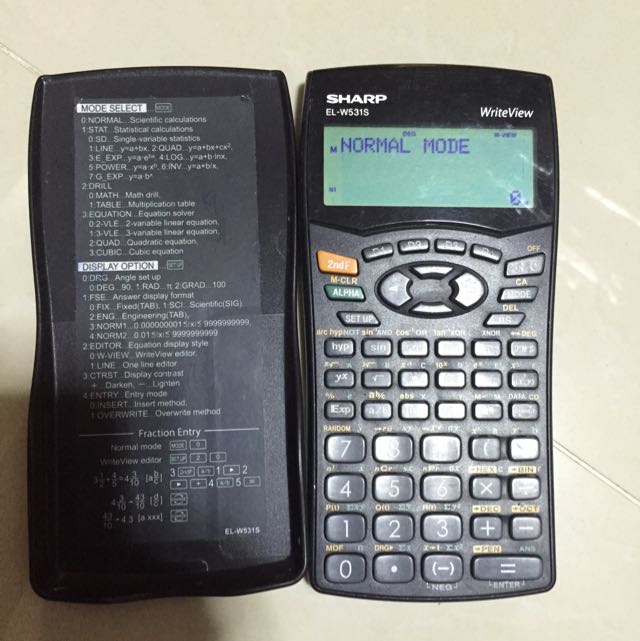 Sharp Calculator El W531s Books Stationery Textbooks On Carousell