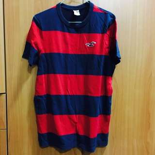 Hollister Polo 衫 紅藍 條紋