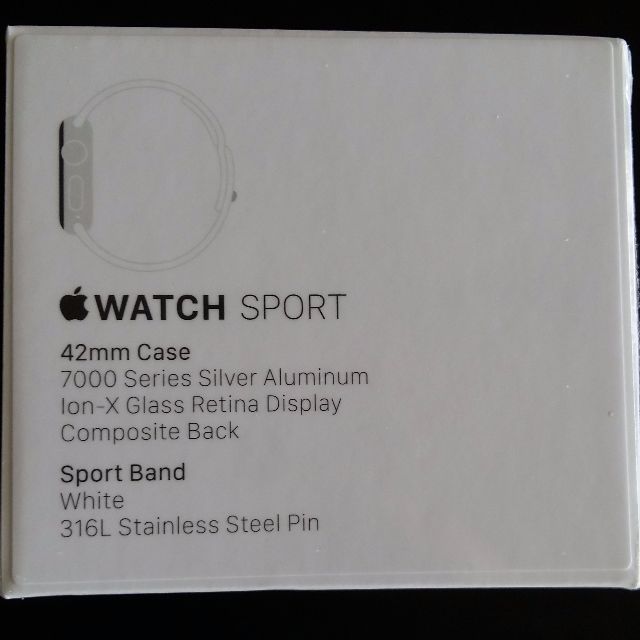 Apple watch 42mm discount sil al white sport