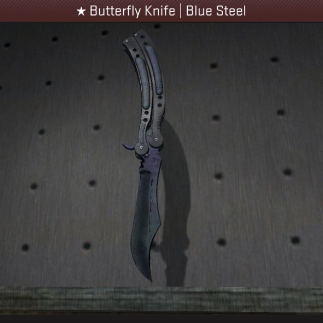 Butterfly Knife Blue Steel Mw Everything Else On Carousell