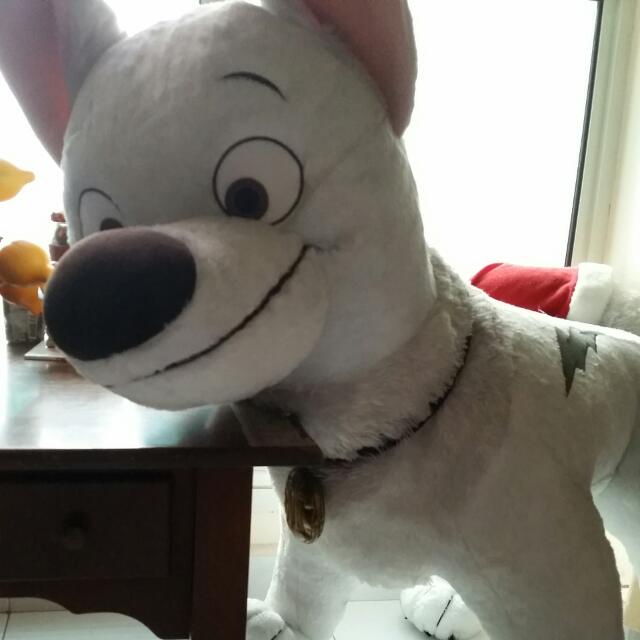 Giant Disney Bolt The Dog Plushie, Hobbies & Toys, Toys & Games on