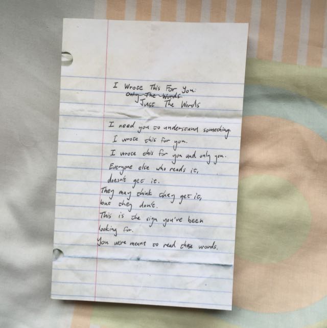I Wrote This For You Just The Words By Pleasefindthis Books