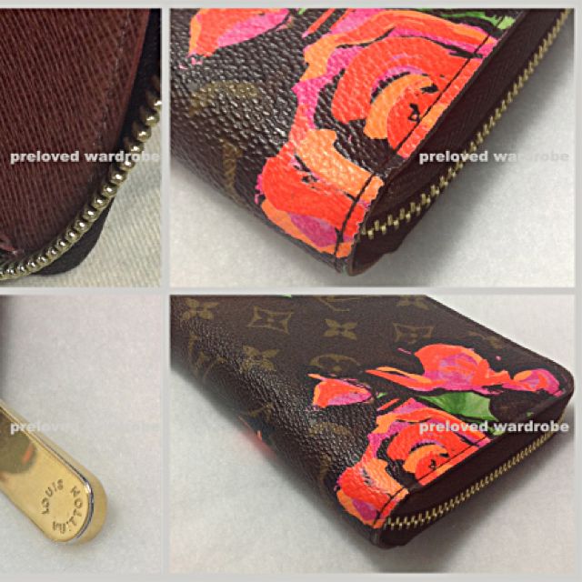 WGACA Louis Vuitton x Stephen Sprouse Zippy Continental Wallet - Pink
