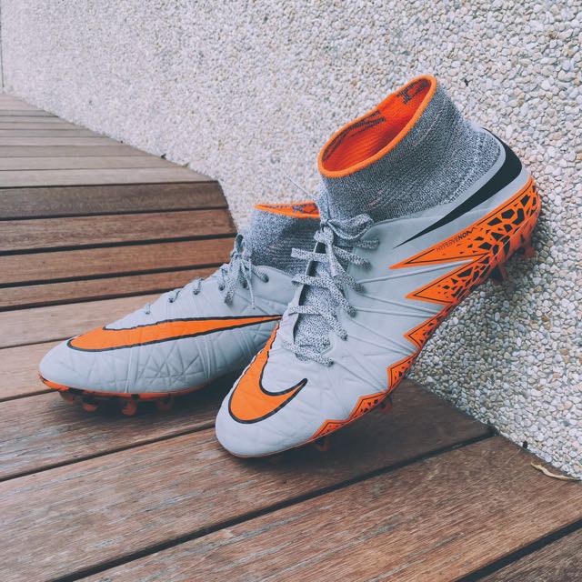 Nike hypervenom phantom 2 grey and orange sales