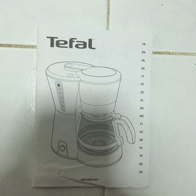 TEFAL Coffee Maker, Furniture & Home Living, Bathroom & Kitchen