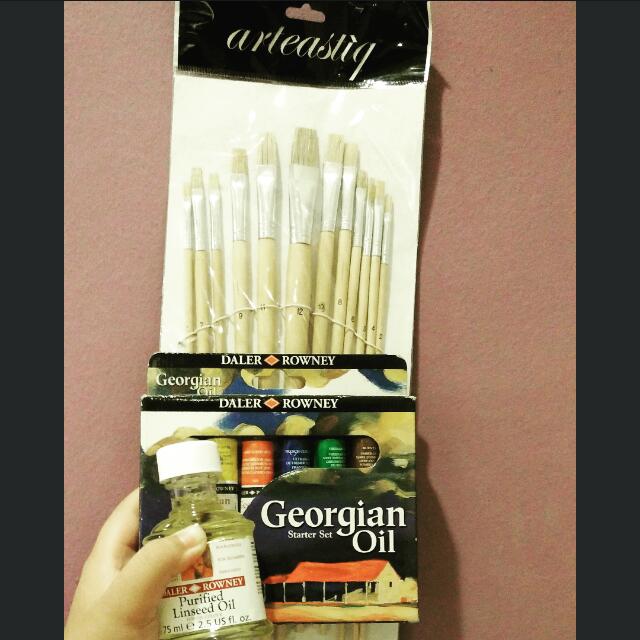 Daler Rowney Oil Painting Starter Kit Bnip Design Craft On