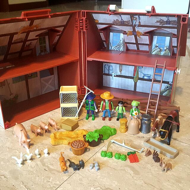 playmobil farm take along