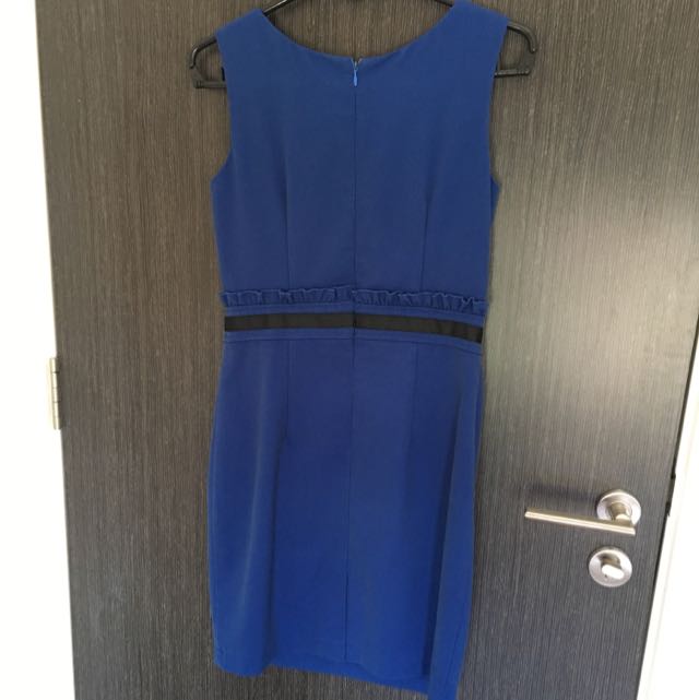 cobalt blue work dress