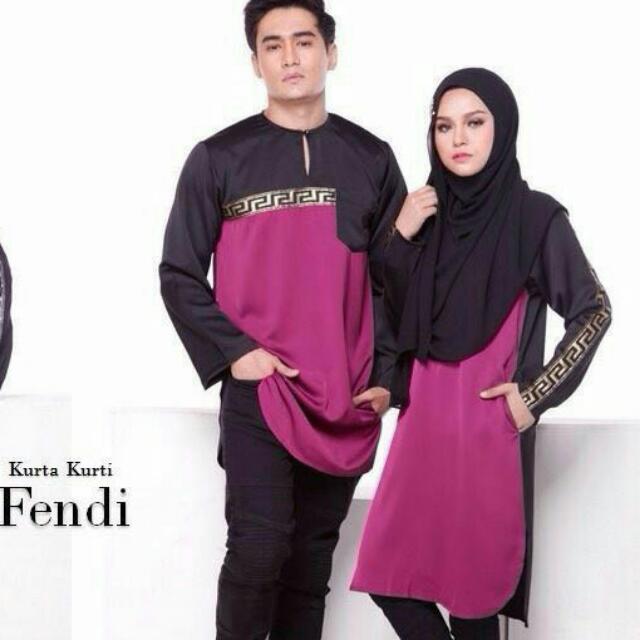 Set Fendi Kurta Kurti Women s Fashion Muslimah Fashion Baju Kurung sets on Carousell