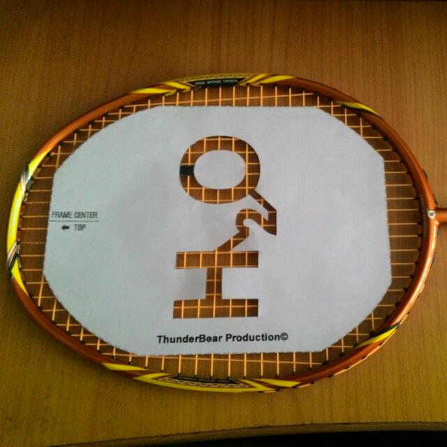 Custom Designed Badminton Stencil, Hobbies & Toys, Stationery & Craft
