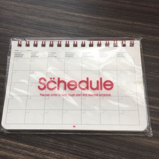 Daily Schedule Pocket Size Organizer, Hobbies & Toys, Stationery