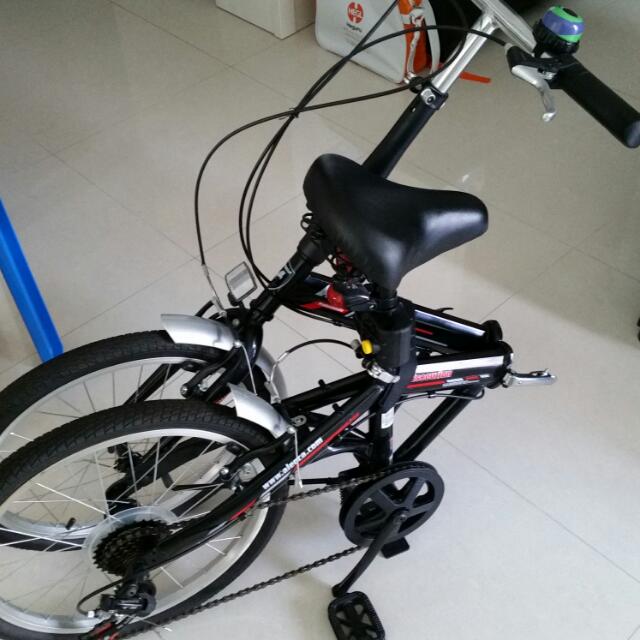 foldable bicycle with child seat