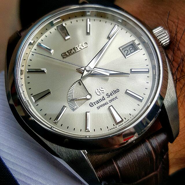Price Revised. Grand Seiko Spring Drive SBGA001, Luxury, Watches on  Carousell