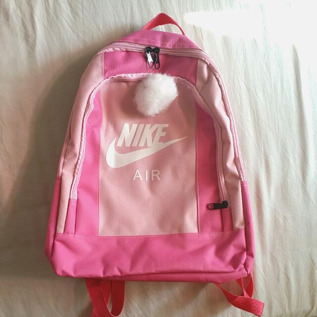 baby pink nike backpack