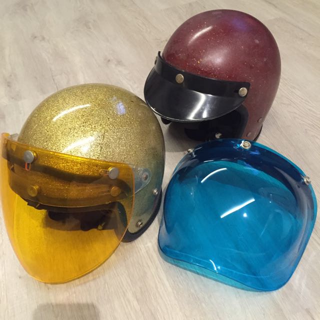 Cafe racer bubble helmet top