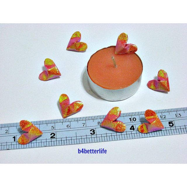 . 100pcs Orange Color Mini Size 3D Origami Hearts LOVE. TX ...