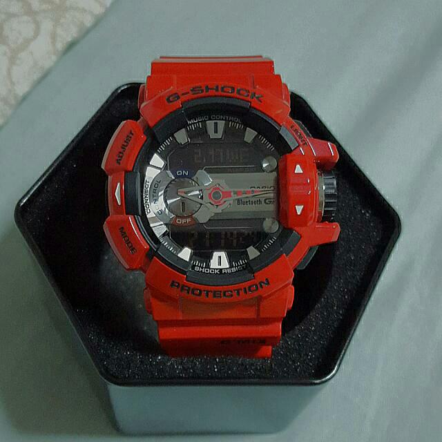 Casio G Shock Red Bluetooth Watch Gba400 Men S Fashion On Carousell