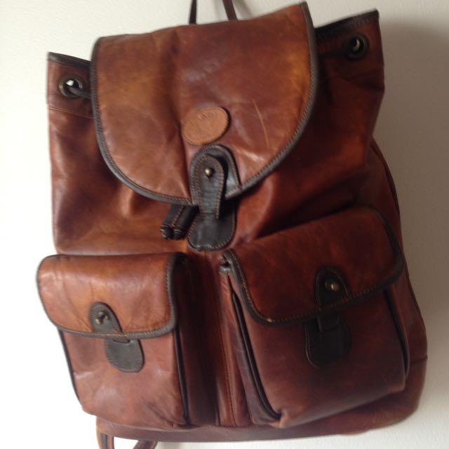 western leather backpack