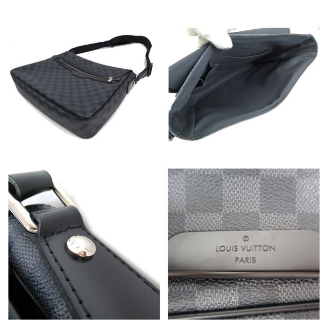 Louis Vuitton Daniel MM N58029 Damier Graphite Canvas Messenger Crossbody  Bag