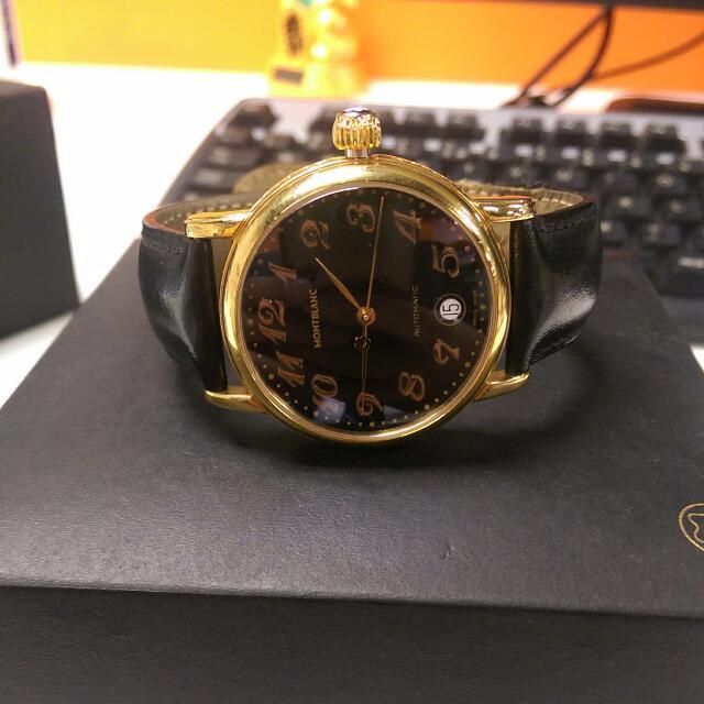 MontBlanc Meisterstuck Automatic 18k Gold Plated Watch