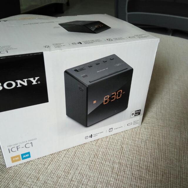 Sony ICFC1 Clock Radio, Furniture & Home Living, Home Decor, Clocks on