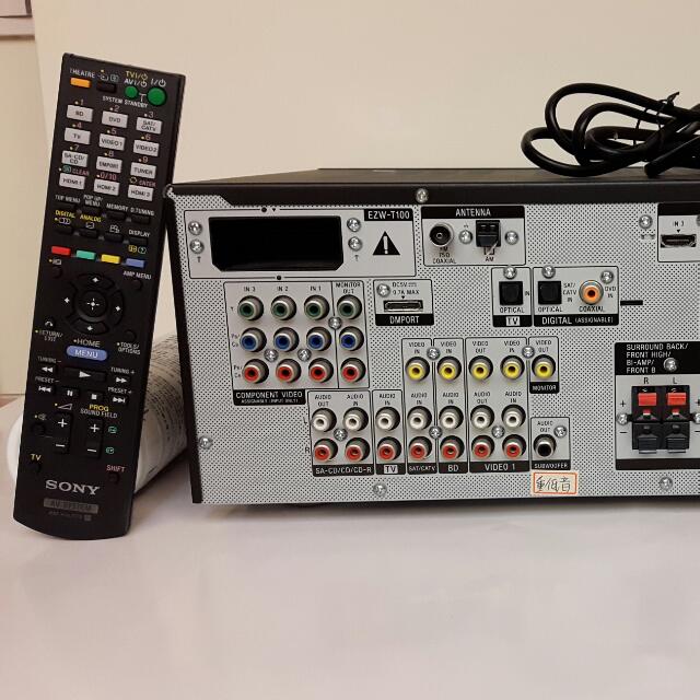 Sony STRDH710 7.1聲道 環繞擴大機.公司貨.九成新.無外傷.使用正常.含遙控器。, 耳機及錄音音訊設備, Soundbar