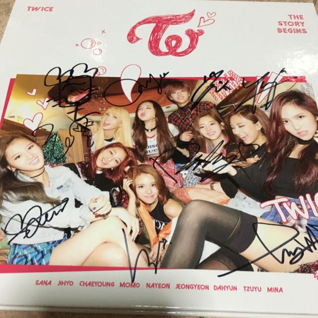 Twice The Story Begins Autographed Album Hobbies Toys Memorabilia Collectibles K Wave On Carousell