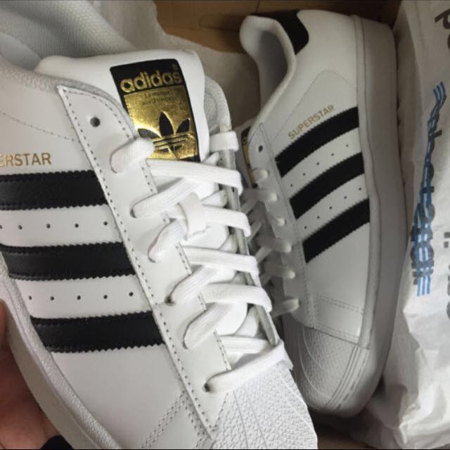 adidas superstar black gold label