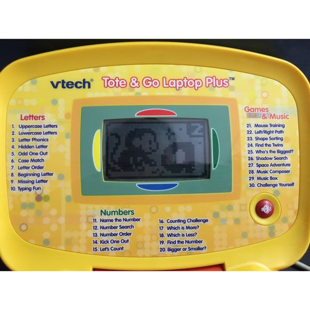 Vtech Tote 'n Go Laptop & Mouse Educational Computer Learning Game Ages 3-6  Pink