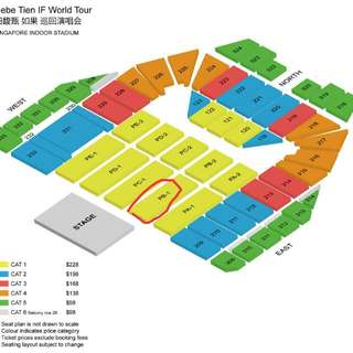 2xPB-1 Hebe IF Singapore Concert Tickets (very good seats)