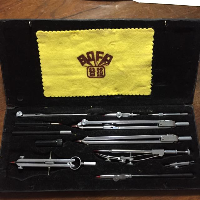 BOFA D412 Technical Drawing Mathematical Compass Set, Hobbies & Toys, Stationery & Craft