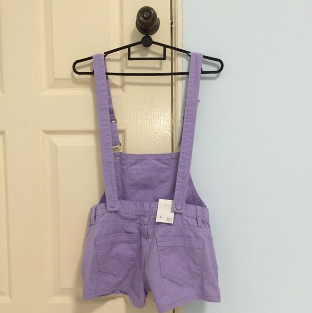 Purple deals overalls shorts