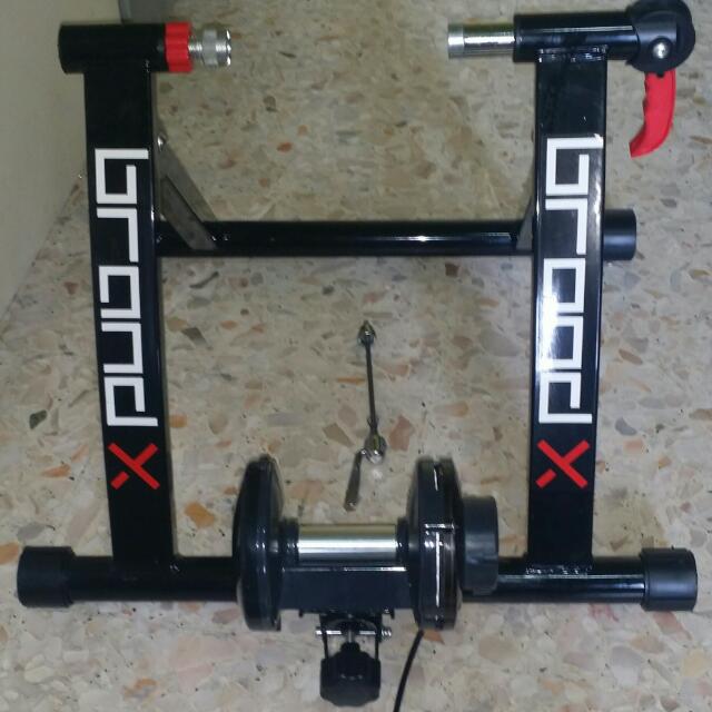 Brand X TT 01 Magnetic Turbo Trainer incl Riser Sports Equipment Bicycles Parts Parts Accessories on Carousell