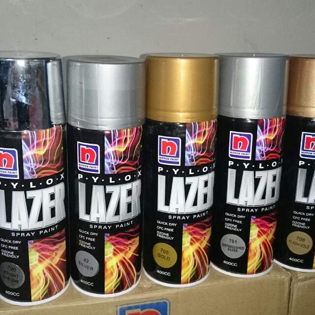 Nippon Bright Chrome Spray Paint 400cc, Hobbies & Toys, Stationery