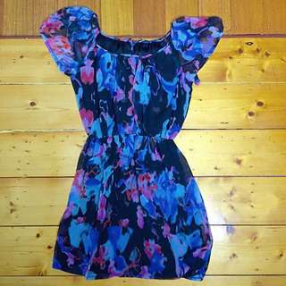 Tokito Multi Coloured Bright Digi Print Dress Size 8