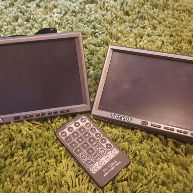 2 X Necvox Fd7569 Headrest Dash Mount Monitor Cars On Carousell