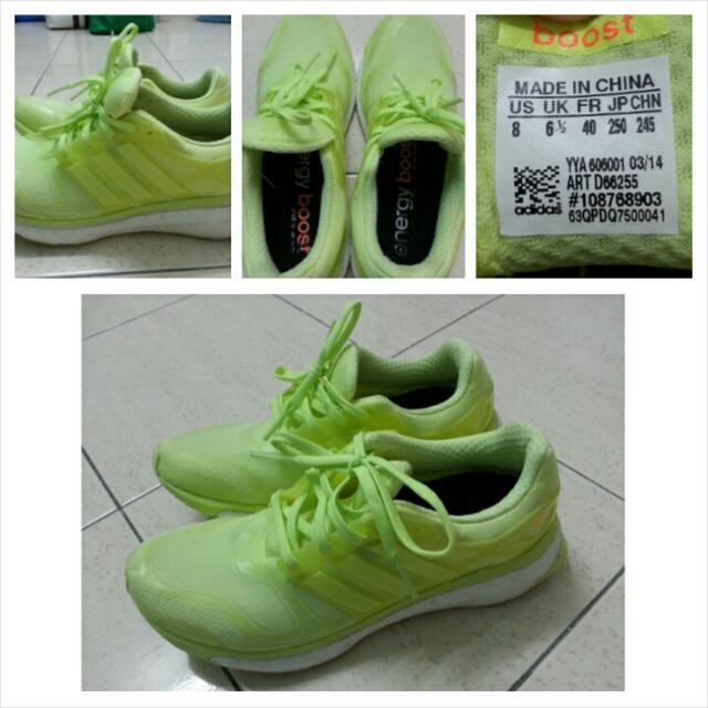 Adidas Energy Boost Neon Color Sport Shoes