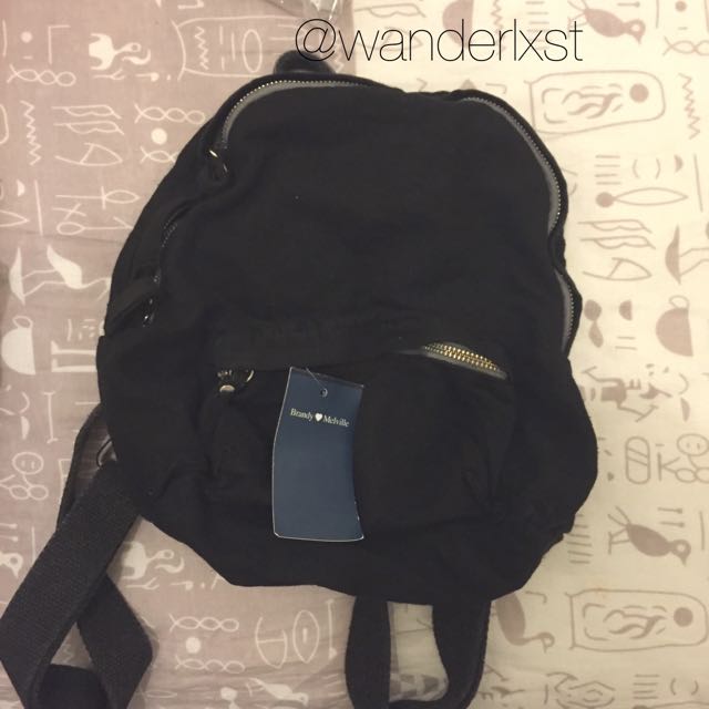 brandy melville black backpack