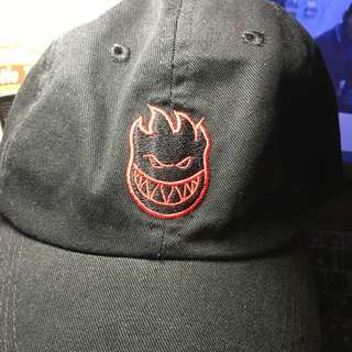 板牌 Spitfire 黑素面紅logo老帽
