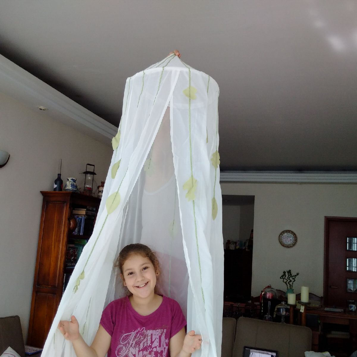 Ikeea voile bed canopy, Babies & Kids, Baby Nursery & Kids Furniture