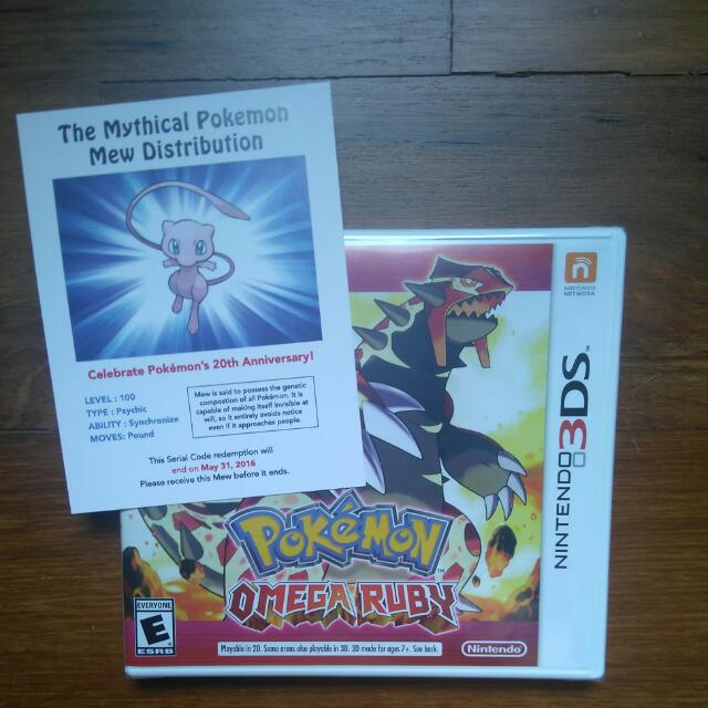 Sealed Pokemon Omega Ruby Box For Nintendo 3ds 3ds Xl 3ds Ll Brand New Mint