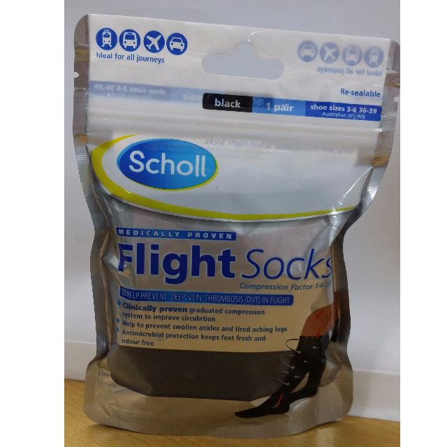 scholl flight socks boots