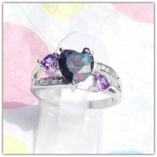 Rainbow best sale rhinestone ring