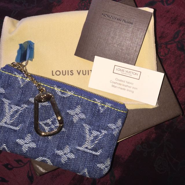 louis vuitton denim key pouch