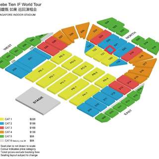 Cat2 Hebe Tien IF Singapore Concert (Good Seats)