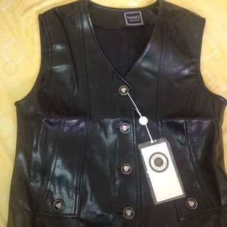 Versace 皮革背心