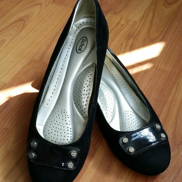 Comfortable Scholl Black Shoes Ladies Size 8 Women s Fashion Footwear Flats on Carousell