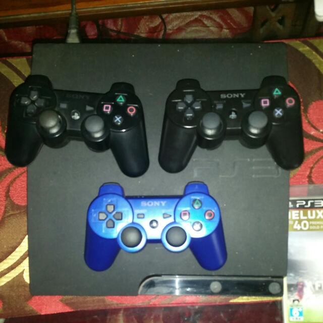 PS3 + 3 Controller, Hobbies & Toys, Toys & Games on Carousell