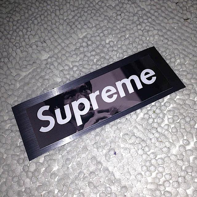 Supreme silver 2025 sticker