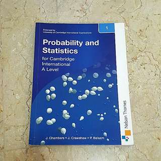 Probability And Statistics (Math) Cambridge